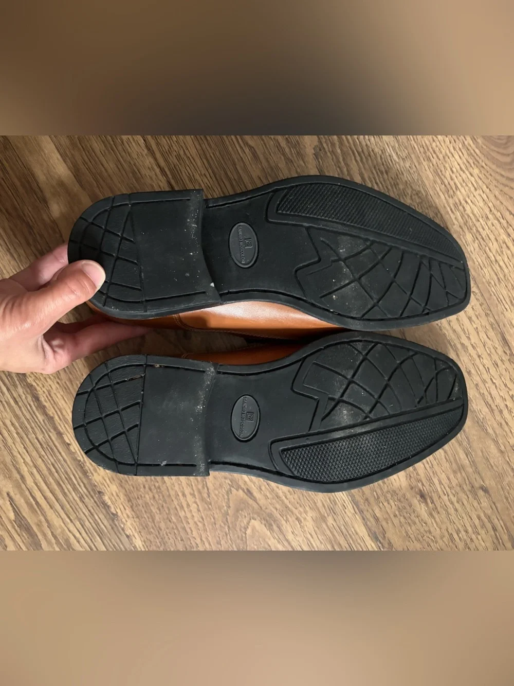 Men's Tan Leather Slip-On Loafers - Classic Casual Comfort